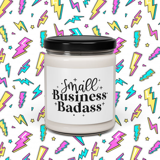 Small Business Badass Scented Candle (9oz)